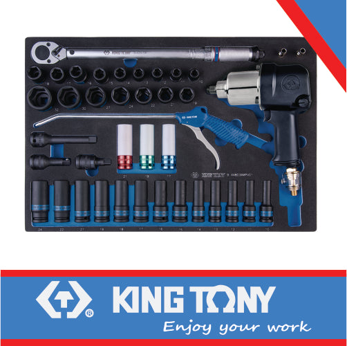 1/2″ IMPACT SOCKET SET WITH 33411-050 (EVA FOAM) – 41PCS