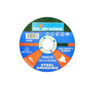 ABR FOX GRINDING DISC STEEL 125X6.0MM