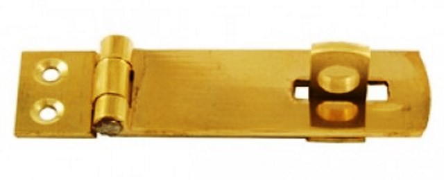 ABS HASP & STAPLE BR/P 115MM PRICED PER10