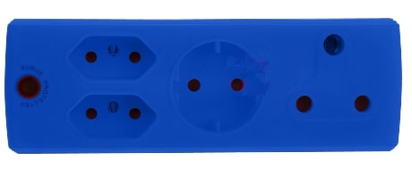 ADAPTOR 1X16A+2X5A+1XSK BLUE E/MATE
