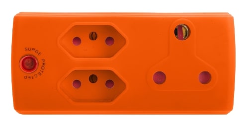 ADAPTOR 1X16A+2X5A ORANGE E/MATE