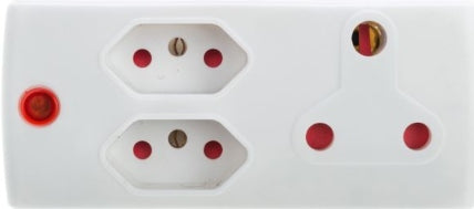 ADAPTOR 1X16A+2X5A WHITE E/MATE