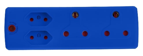 ADAPTOR 2X16A+2X5A BLUE E/MATE