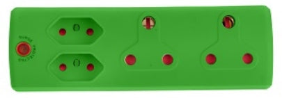 ADAPTOR 2X16A+2X5A GREEN E/MATE