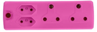 ADAPTOR 2X16A+2X5A PINK WHITE E/MATE