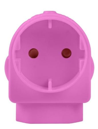ADAPTOR EURO/SCHUKO PINK E/MATE