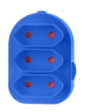 ADAPTOR TRIPLE EURO BLUE E/MATE