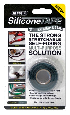 ALCOLIN SILICONE TAPE 3M BLACK 005-81
