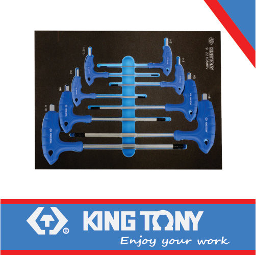 ALLEN KEY L TYPE HANDLE 2-10MM 8PC EVA FOAM