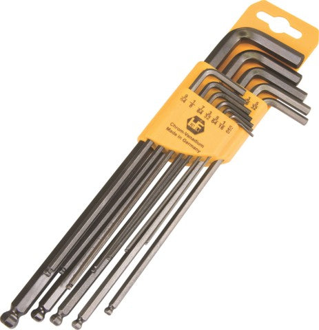 ALLENKEY FUHR.SET 1/16-5/16 B/CLIP 12PC