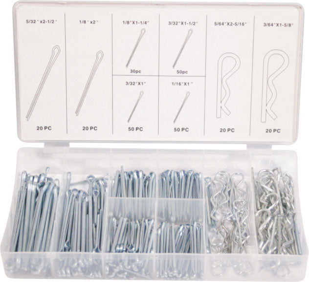 ASSORT MTS SPLIT PIN 260PC