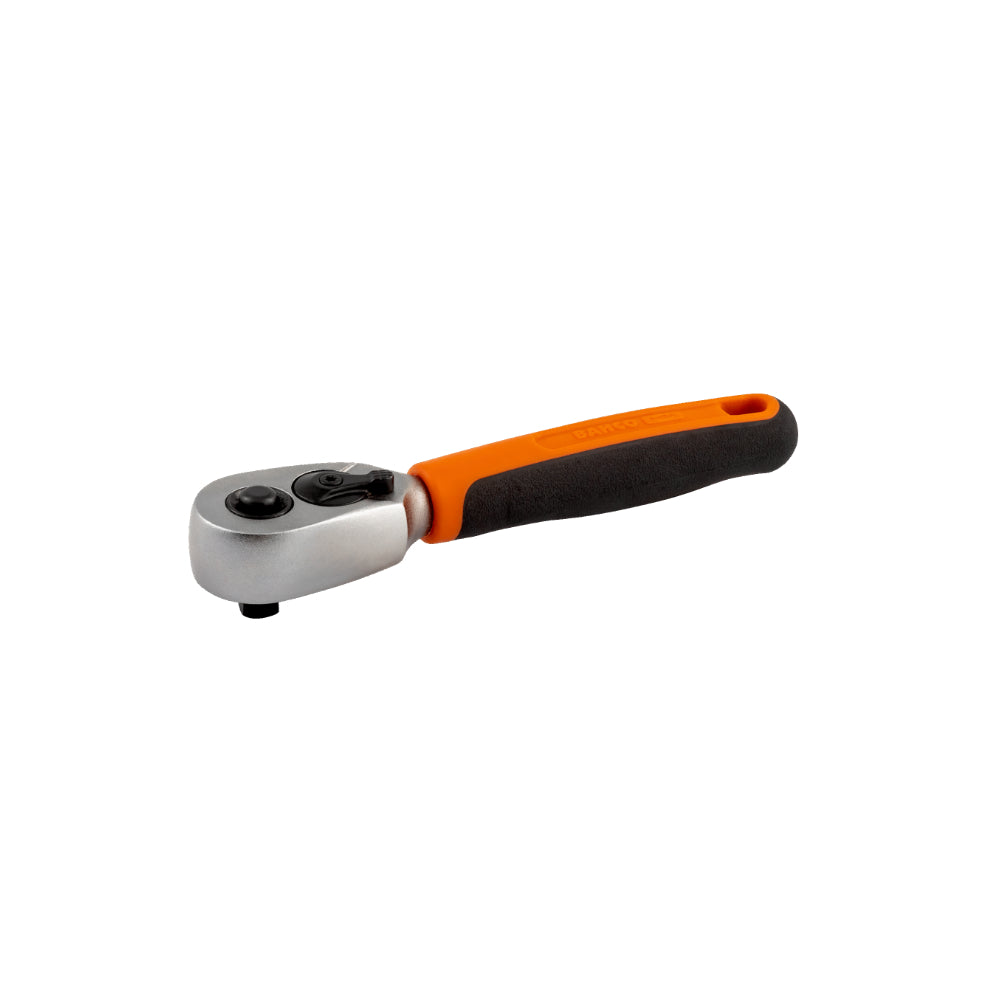 Bahco 1/4" Pear Head Reversible Short Ratchet | SBS61S