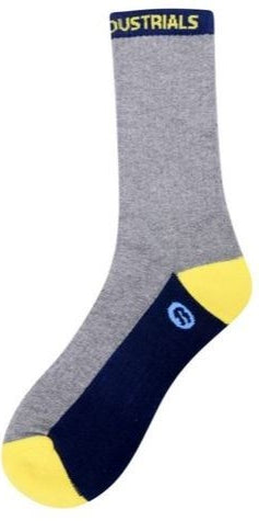 BATA SOCKS GREY YELLOW & NAVY (5-9)