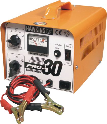 BATTERY HAWKINS PRO30 CHARGER 6-24V 20A