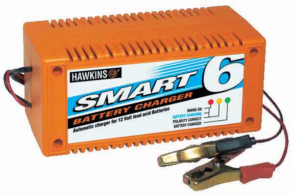 BATTERY HAWKINS SMART 6 CHARGER 6A 12V