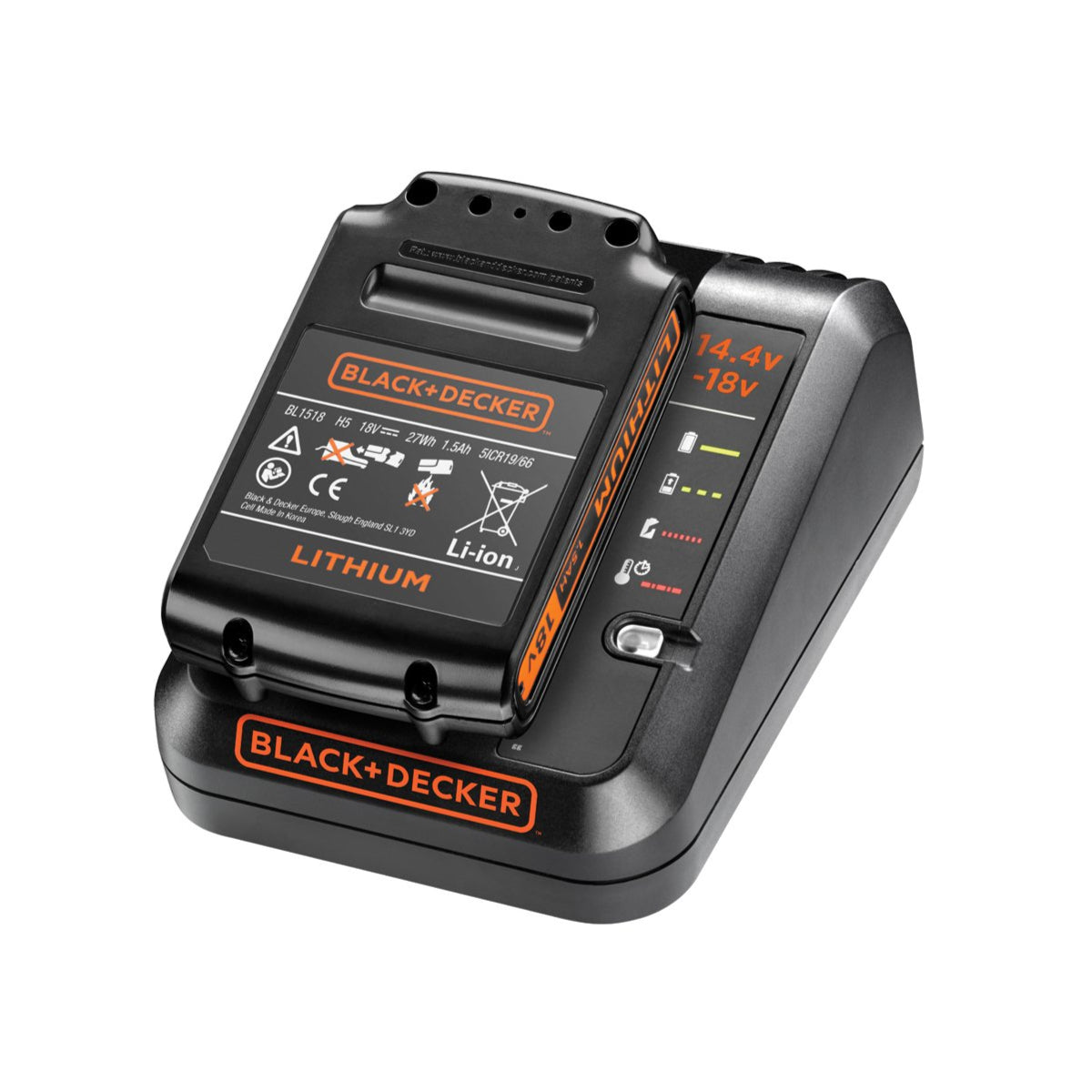 Black&Decker Battery 18V 1.5Ah & Charger | BDC1A15