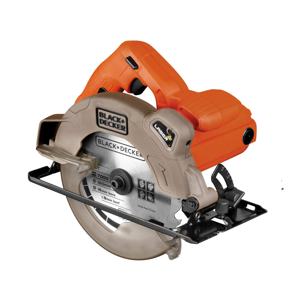 Black&Decker Circular Saw 190mm with Laser | CS1250L