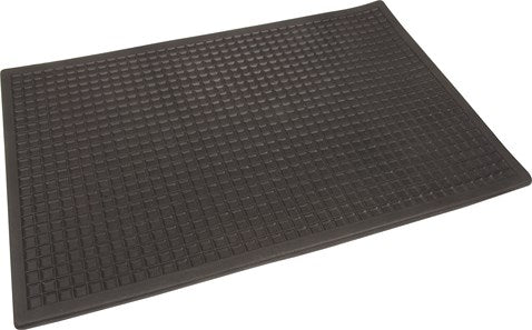 BLACK RUBBER MAT 50X35 CM