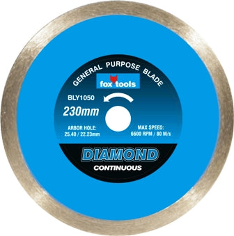 BLADE FOX DIAM CONTINUOUS TILE 230MM