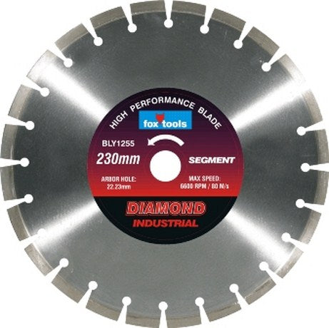 BLADE FOX DIAM SEG IND A-GRADE 230MM