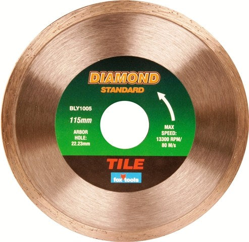 BLADE FOX DIAM TILE STANDARD 115MM