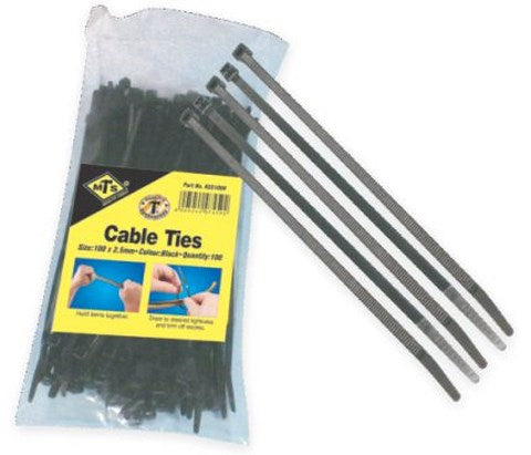CABLETIE HT BLACK 104X2.5MM PK100 T18R