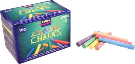 CHALK SCHOOL BOARD COLOURED 100PER BOX