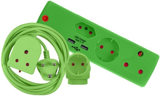 COMBOPACK GREEN 3M LEAD+USB,SCHUCKO ADAP