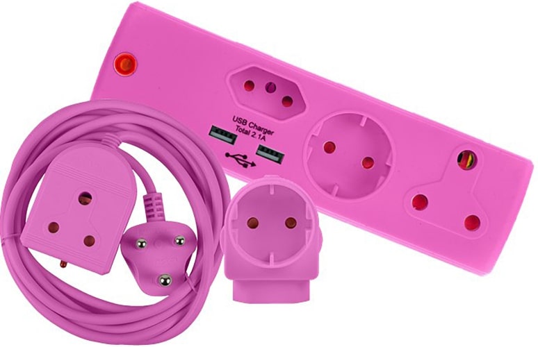 COMBOPACK PINK 3M LEAD+USB,SCHUCKO ADAP