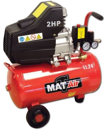 COMP MATAIR 1.5KW/2HP 24L 220V DD