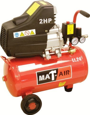 COMPRESSOR, MATAIR, 1.5KW/2HP, 24L, 220V, DD