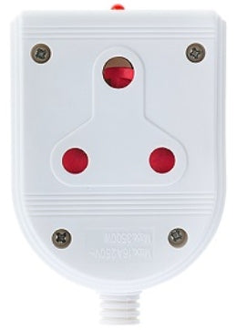 COUPLER JANUS NYLON DOUBLE WHITE LED