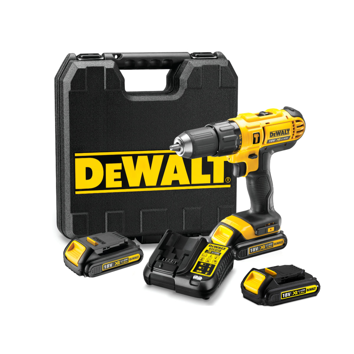 DEWALT 18V Hammer Drill with 3 batteries | DCD776S3