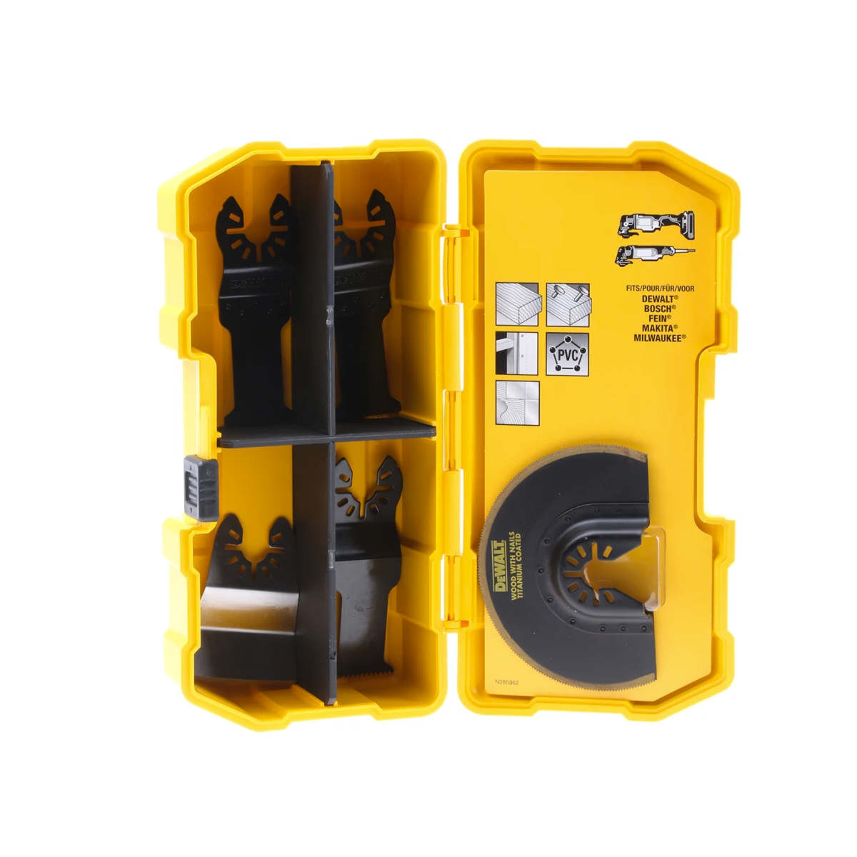 DEWALT 5 Piece Saw Blade Set for Multi-Tool in Tough Case | DT20715