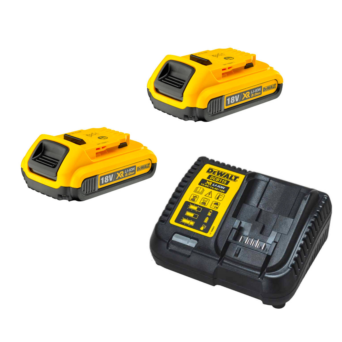 DEWALT 18V Battery Kits 2Ah | DCB115D2