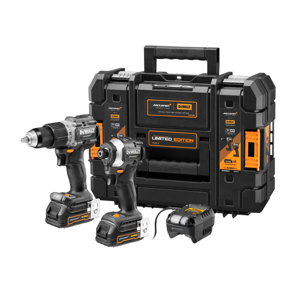 DEWALT x McLaren F1 Team 18V XR Brushless Twin Kit