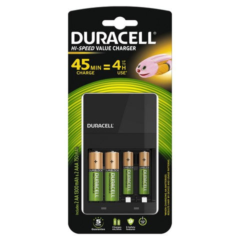 DURACELL BATT CHR45MINAA+AAA2S 3 PER BOX
