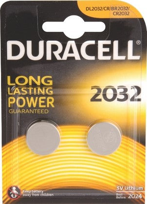 DURACELL BATT COIN DL2032 2X10 PER BOX