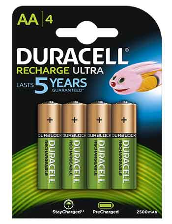 DURACELL BATT RECHARGE AA 4X10 PER BOX