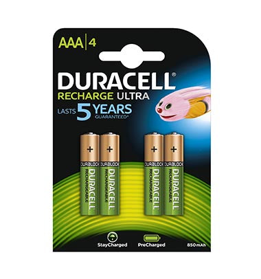 DURACELL BATT RECHARGE AAA 4X10 PER BOX