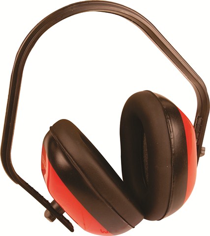 EARMUFF MTS RED & BLACK