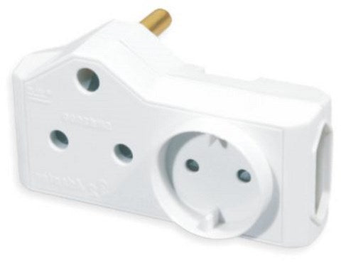 ELEC MTS ADAPTOR 1X16/2X5AMP+1X SCHUKO