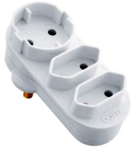 ELEC MTS ADAPTOR 2X5A 1XSHUCKO