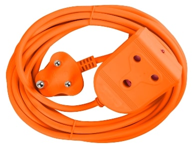 EXTENSION LEAD 10A 5M ORANGE E/MATE