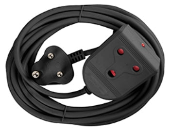 EXTENSION LEAD 16A 5M BLACK E/MATE