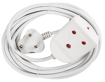 EXTENSION LEAD 16A 5M WHITE E/MATE