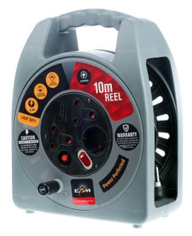 EXTENSION REEL PVC 10A 10M CASSETTE
