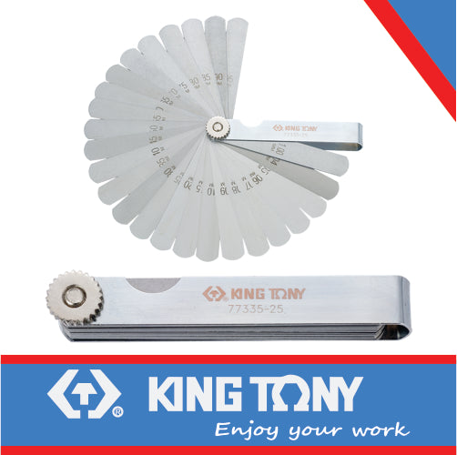 FEELER GAUGE METRIC 0.04-1MM 25 BLADE