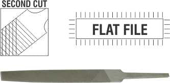 FILE AFILE FLAT 2ND CUT 100MM