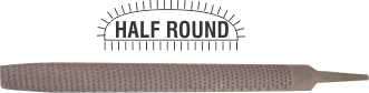 FILE AFILE RASP HALF ROUND 300MM